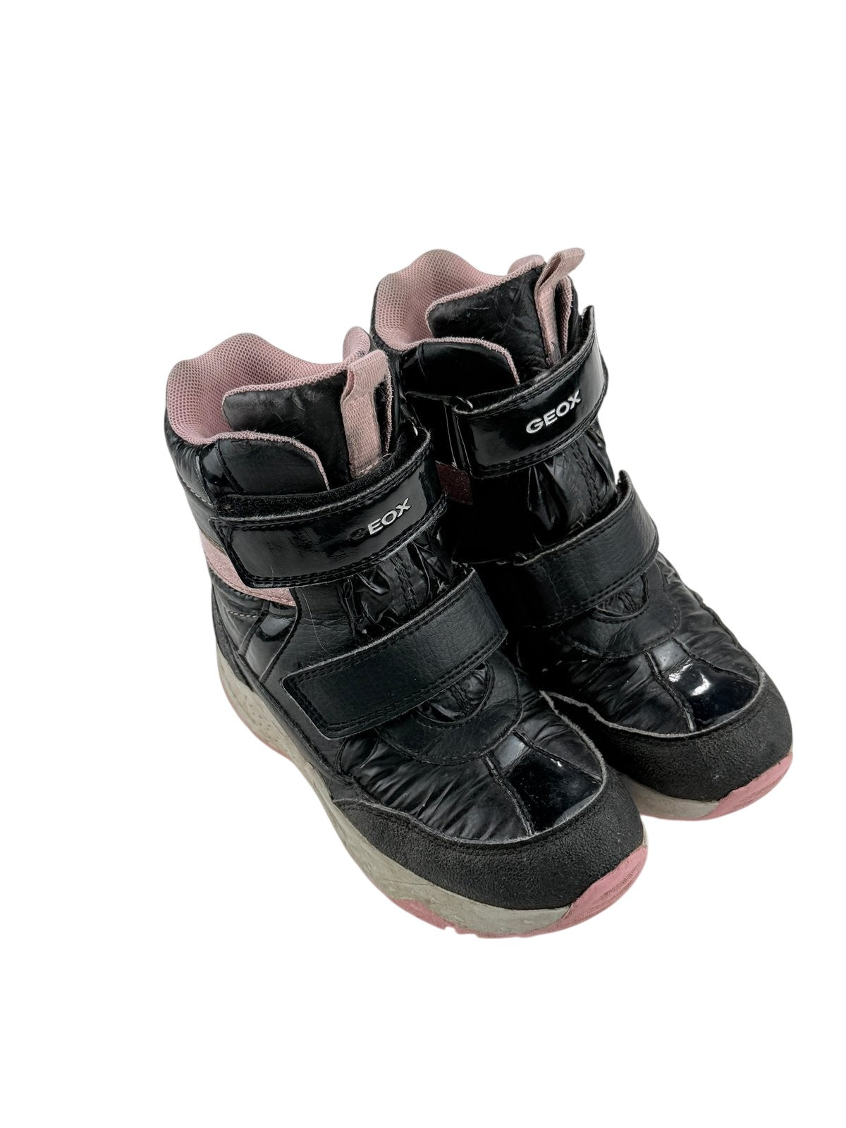 Geox Black Pink Waterproof Winter Boots US11.5