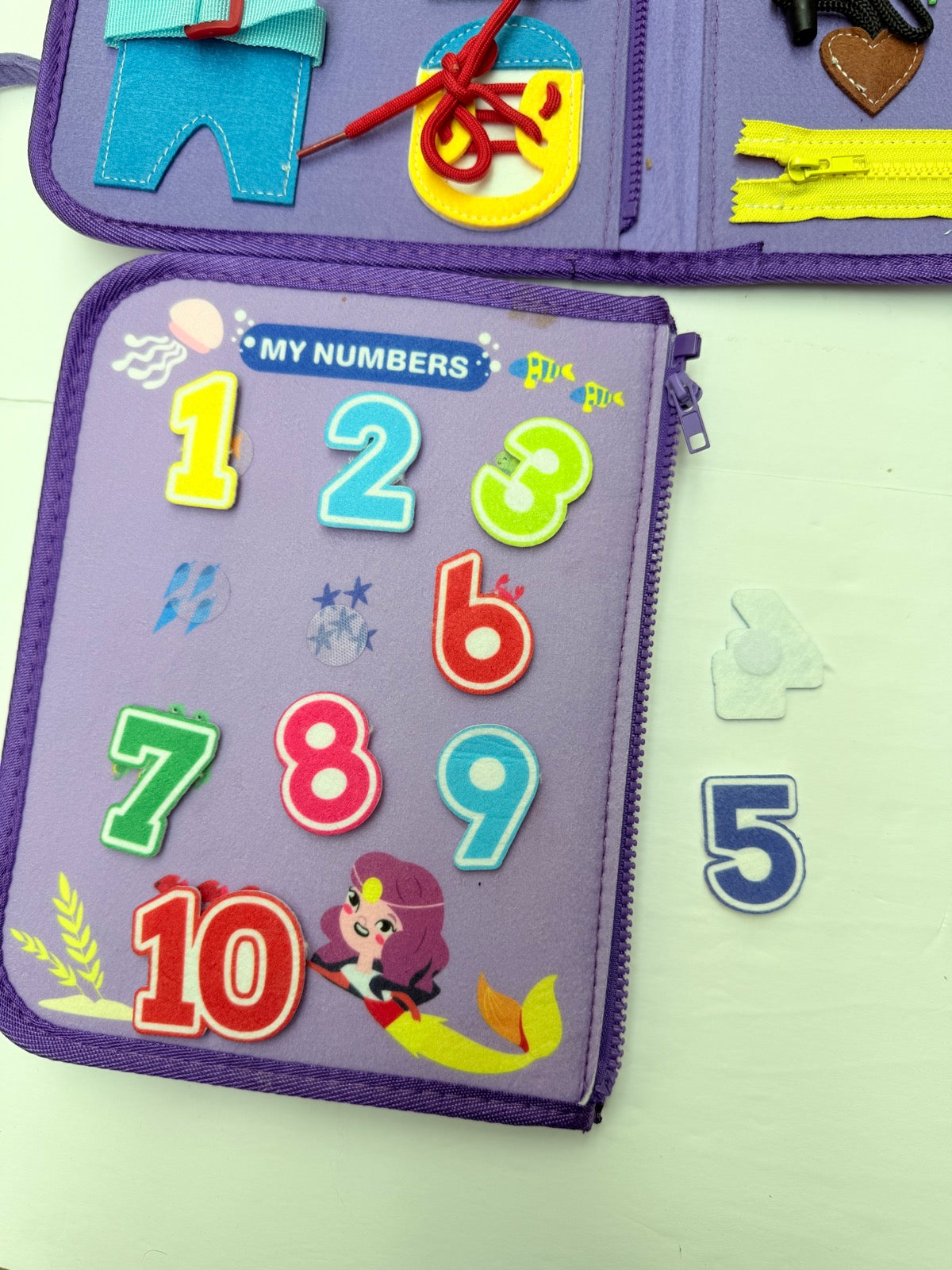 Mermaid Busy Book Montessori Learning Toy