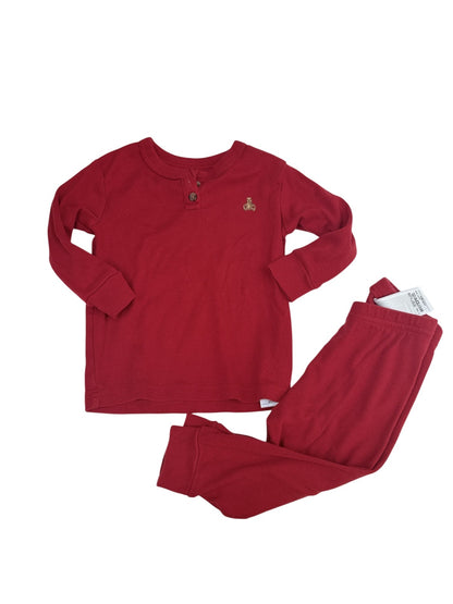 Baby Gap Red Henley Pajama Set 12-18M