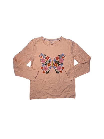 Boden Floral Butterfly Long Sleeve Top 7-8y