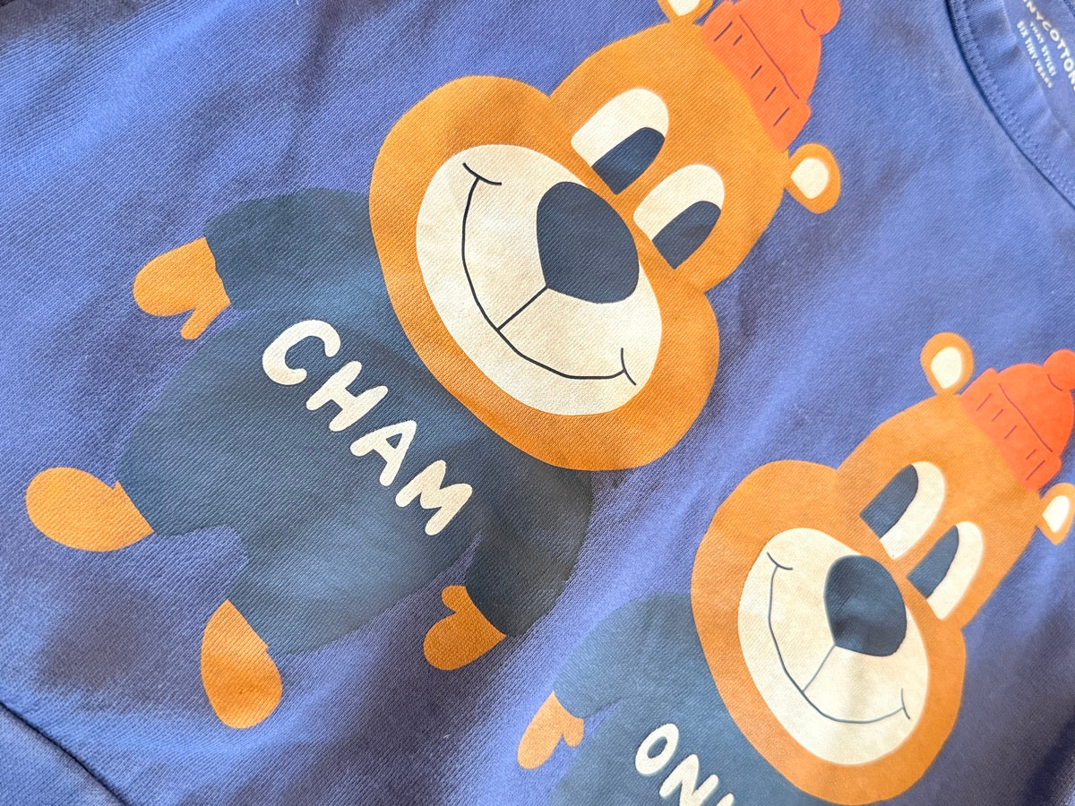 Tiny Cottons Cham Onix Bear Sweatshirt 6Y