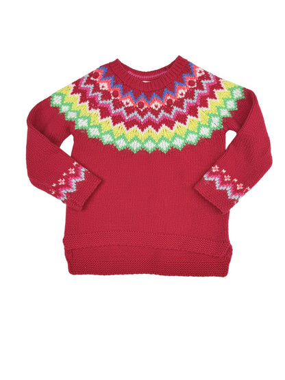 Boden Fair Isle Knit Sweater 3-4T