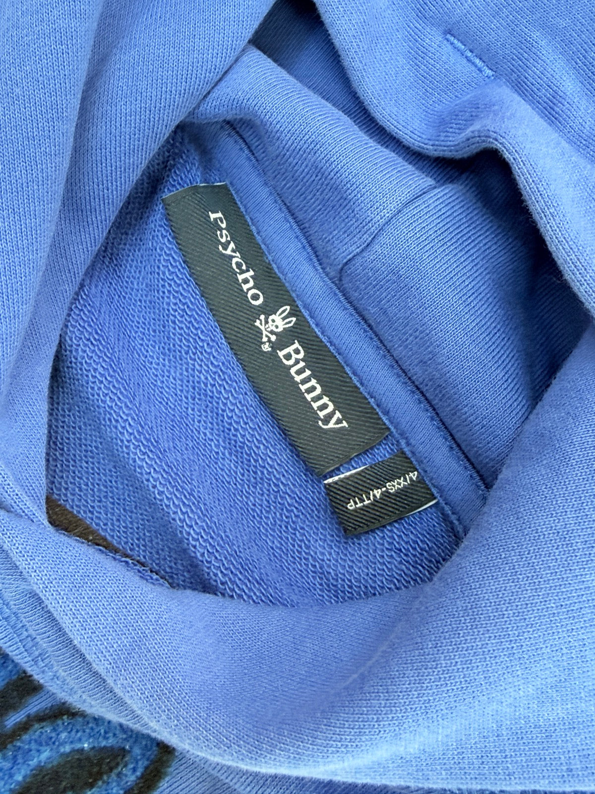 Psycho Bunny Blue Hoodie Size 4