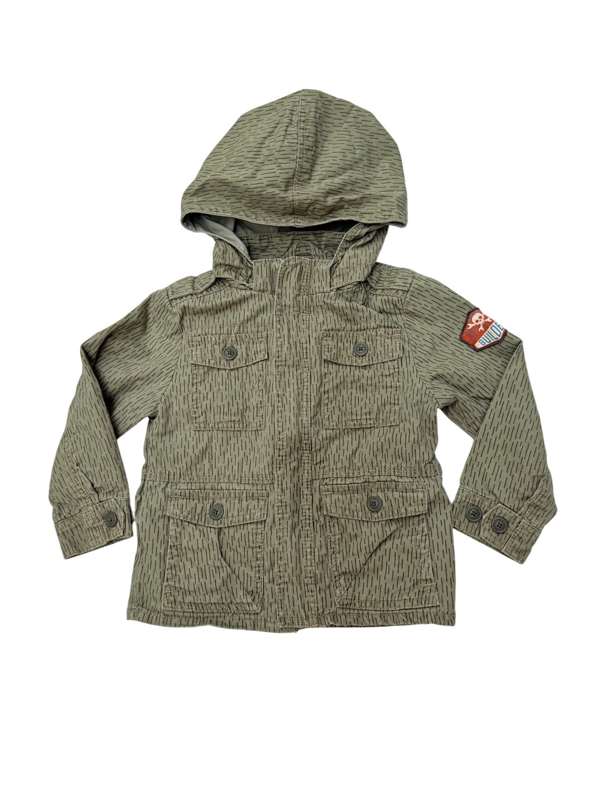L.O.G.G. Olive Hooded Utility Jacket 2-3Y