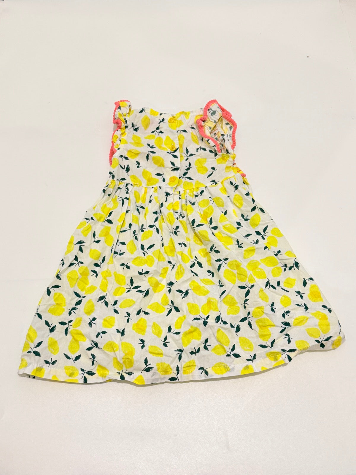 Penelope Mack Lemon Print Smocked Dress 3T