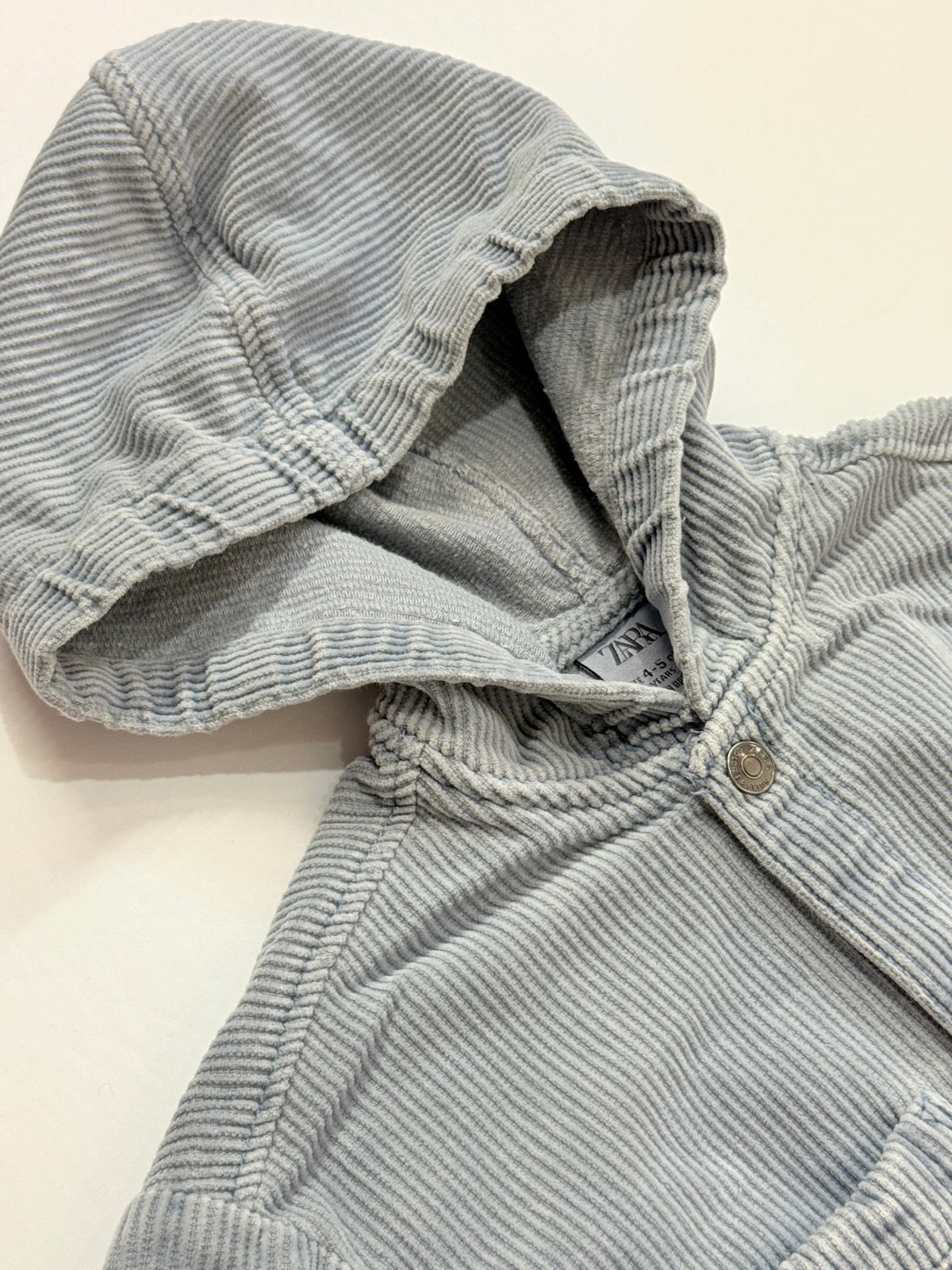 Zara Corduroy Hooded Jacket Size 4-5Y