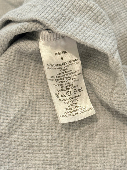 Andy & Evan Gray Thermal Hoodie Size 6
