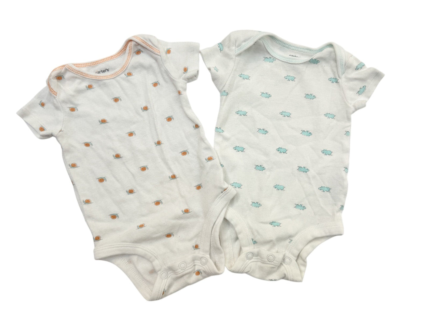 Carter's Safari Animal Bodysuit 2-Pack 3M