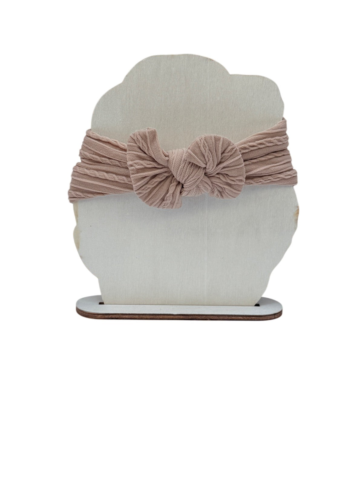 Cable Knit Bow Headband Baby One Size