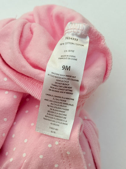 Rococo Pink Polka Dot Bodysuit 9M