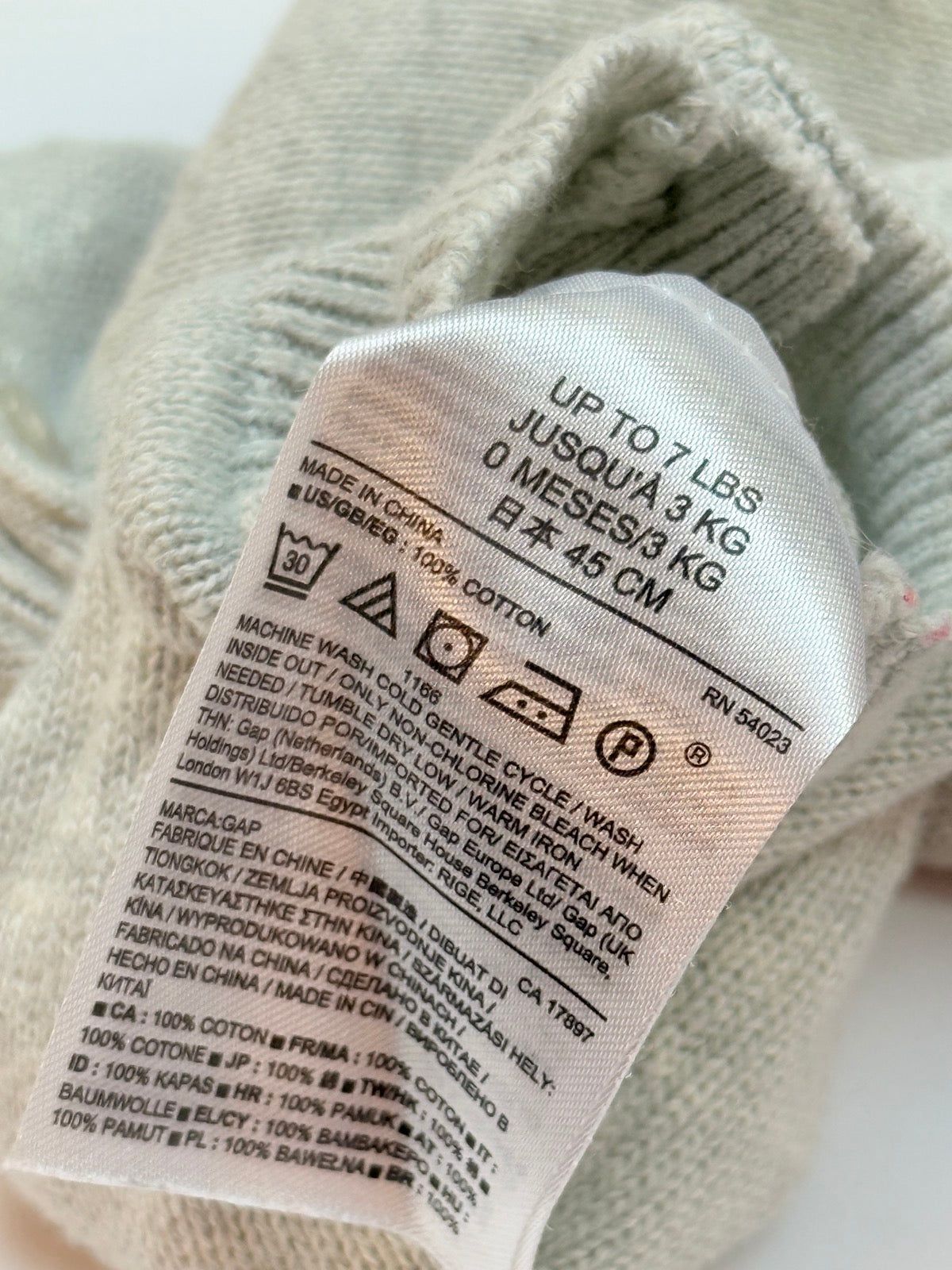 Baby Gap Knit Hooded Romper Newborn