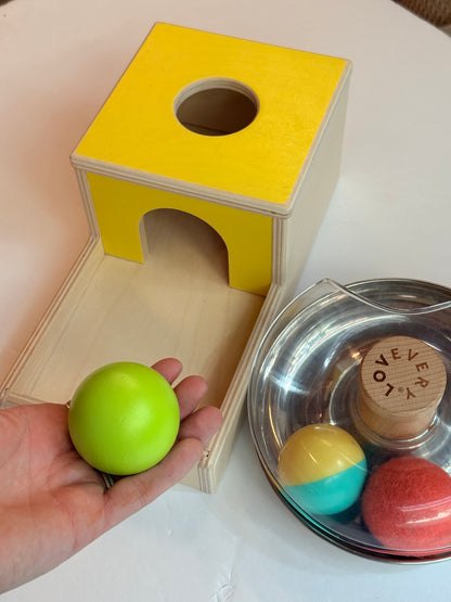 Lovevery Hide & Find Drop Box Tip & Turn Set