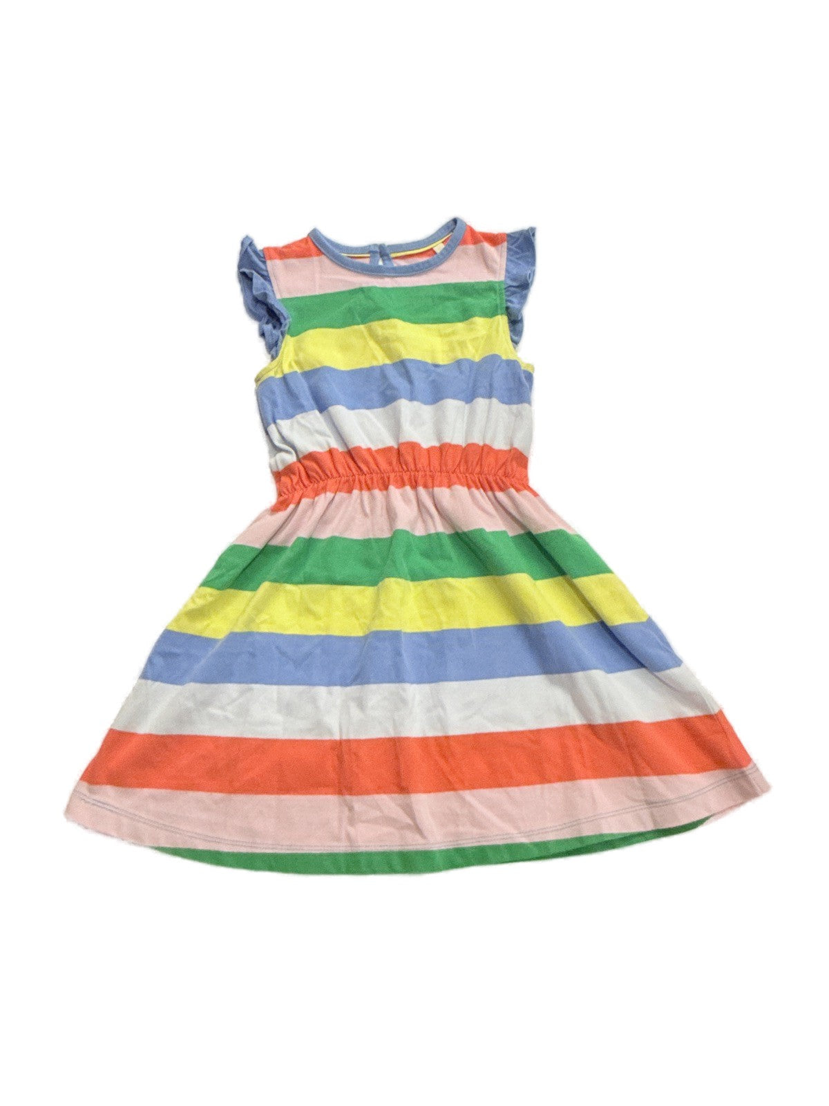 Mini Boden Rainbow Stripe Dress Size 5-6Y