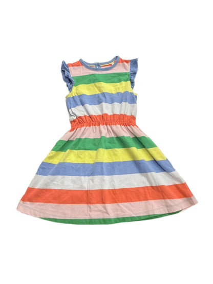 Mini Boden Rainbow Stripe Dress Size 5-6Y
