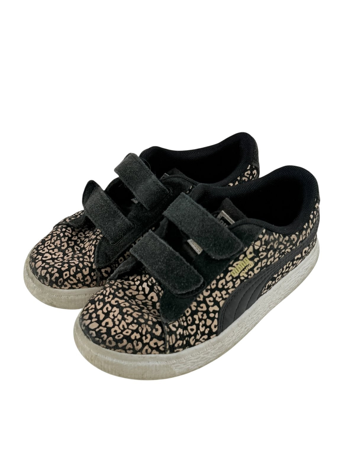 Puma Suede Leopard Print Sneakers Size 12.5C
