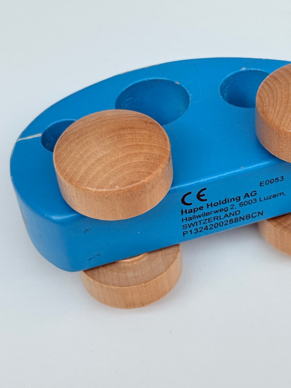Hape Little Auto Blue Wooden Toy Car