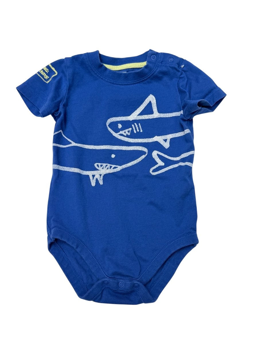 Gymboree Blue Shark Bodysuit 6-12M