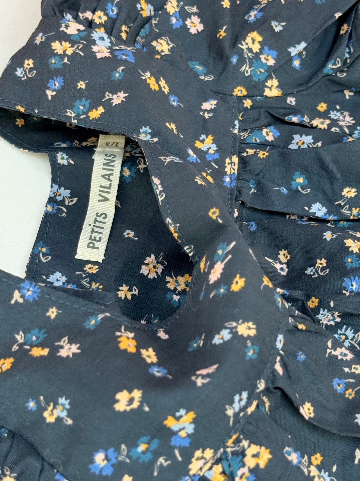 Petits Vilains Floral Ruffle Dress Size 2 3