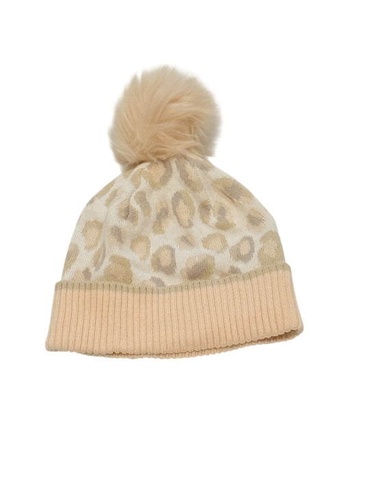 Leopard Print Pom Beanie Hat 24M