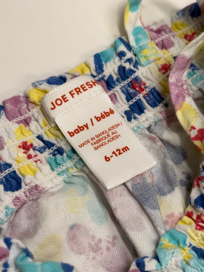 Joe Fresh Floral Smocked Tank Top 6-12m
