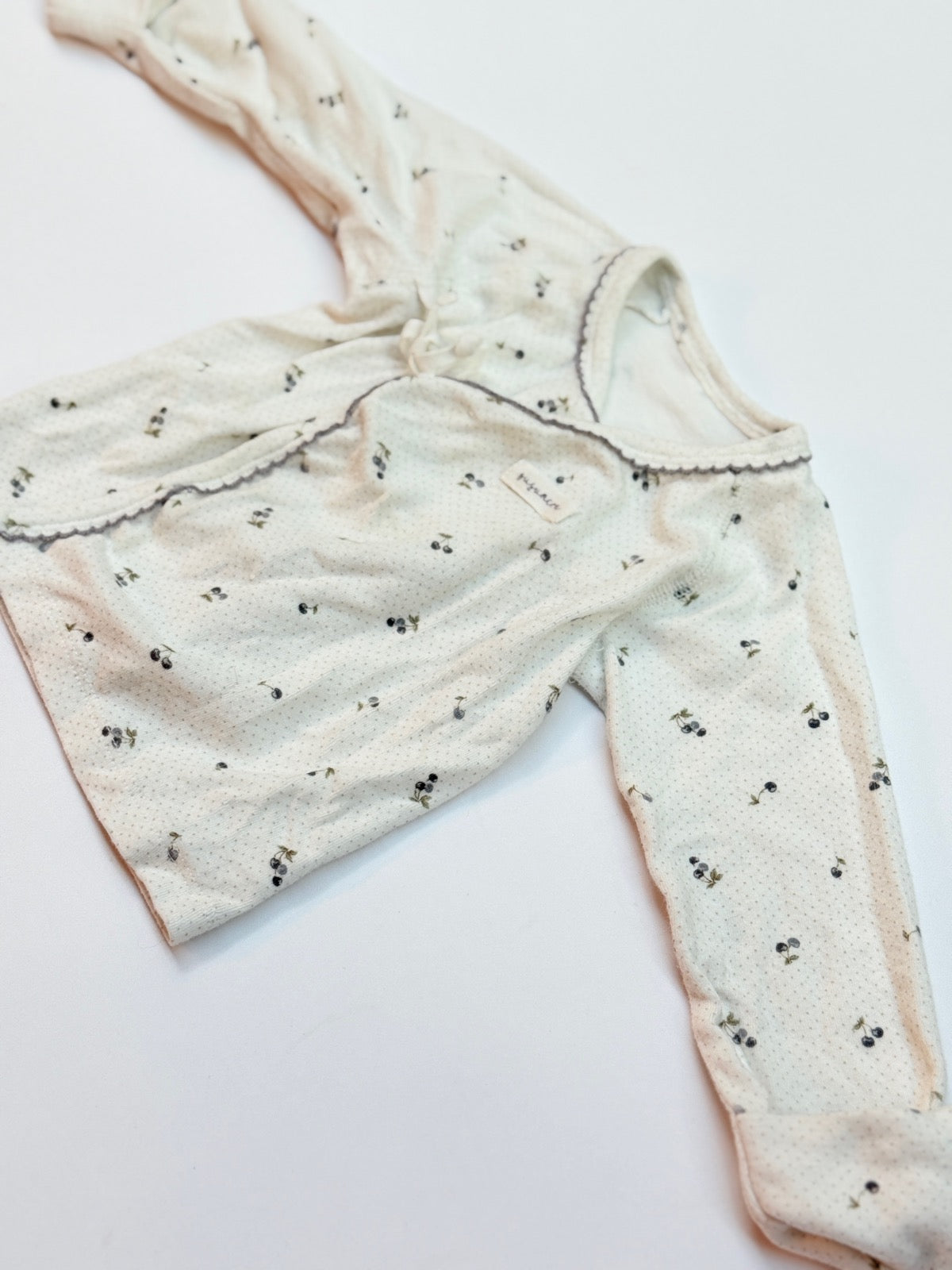 Susu & Cra Cherry Print Cardigan Size 70