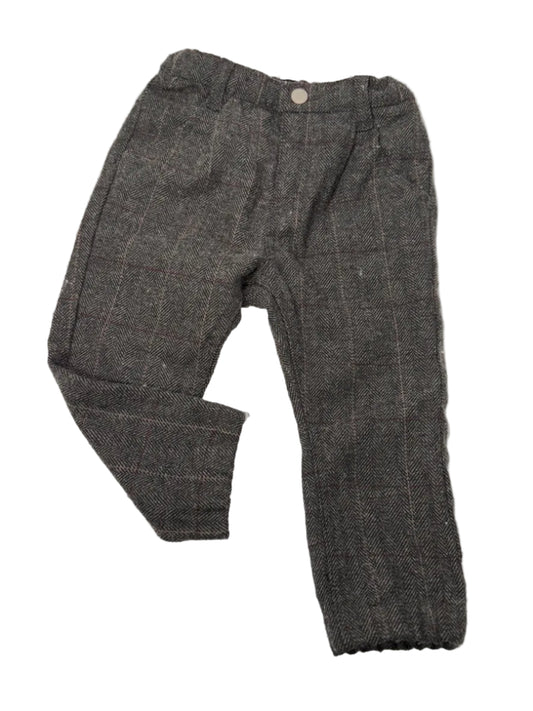 Ouris Mini Gray Herringbone Pants 18-24m