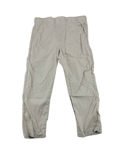 H&M Beige Linen Blend Pull-On Pants Size 3-4Y