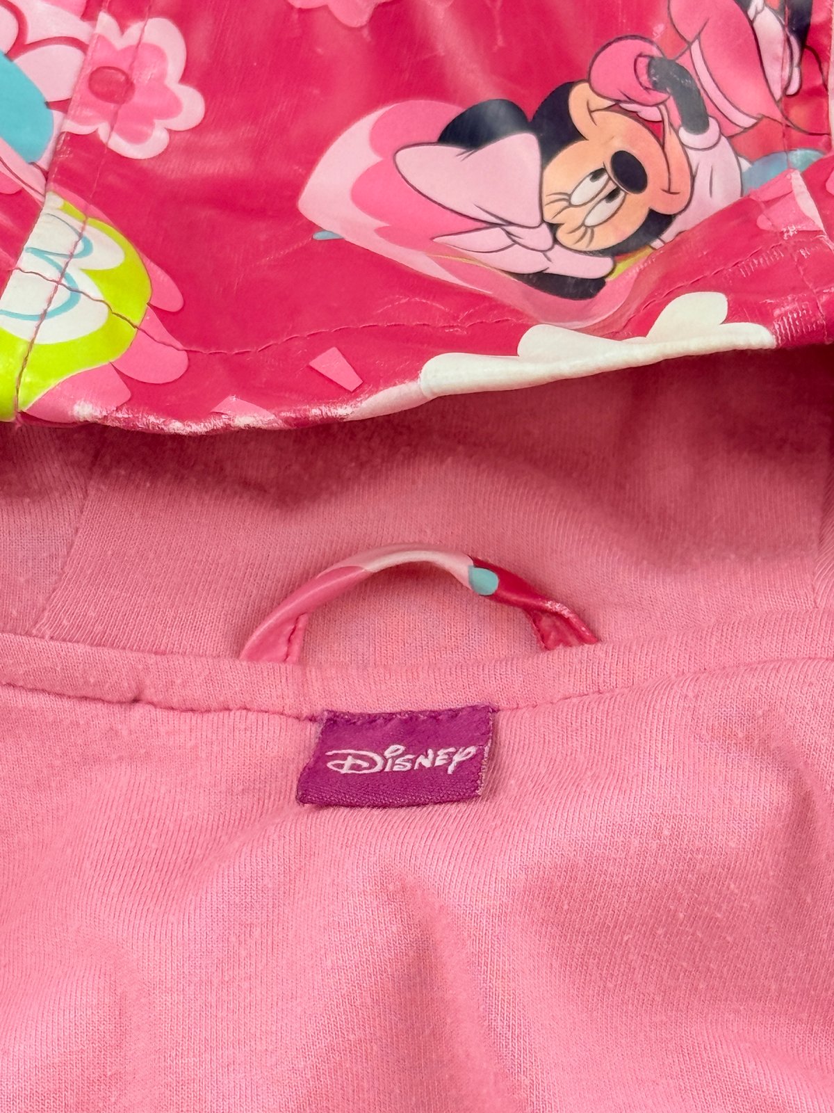 Disney Minnie Mouse Pink Floral Rain Jacket 4T