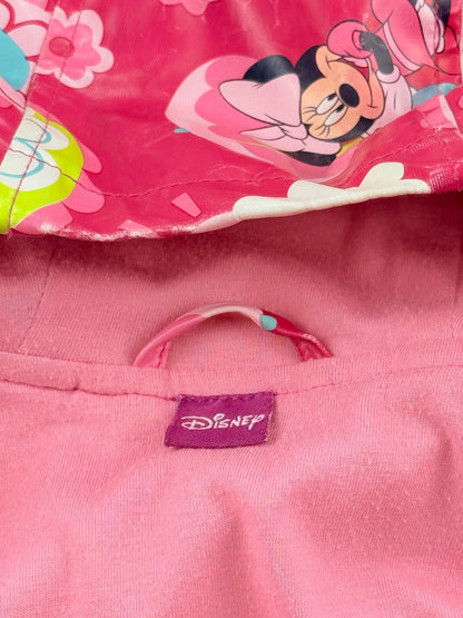 Disney Minnie Mouse Pink Floral Rain Jacket 4T