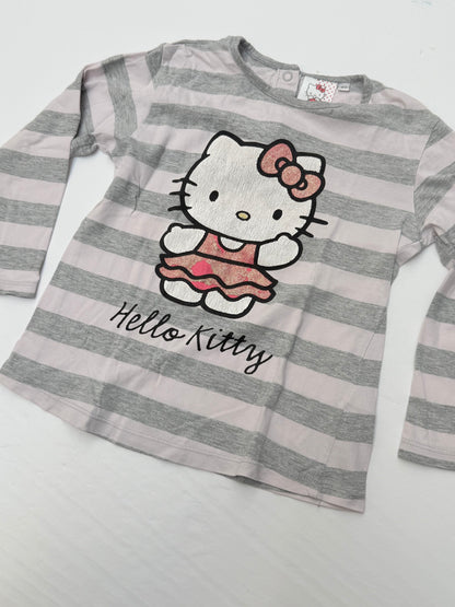Hello Kitty Striped Long Sleeve T-Shirt 4Y