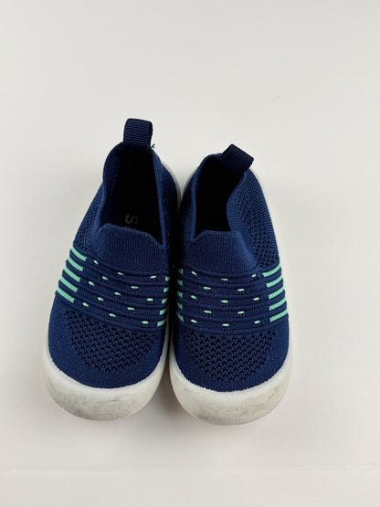 Navy Knit Slip-On Shoes Size 6