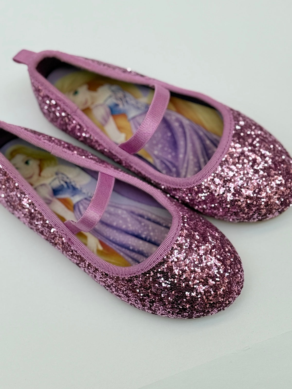 H&M Disney Rapunzel Glitter Ballet Flat 2T
