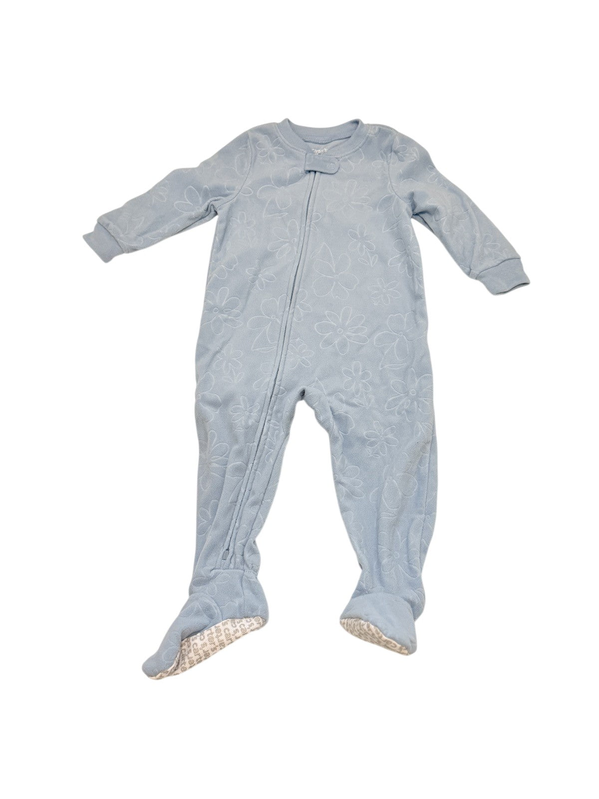 Carter's Blue Floral Footed Sleeper 18m