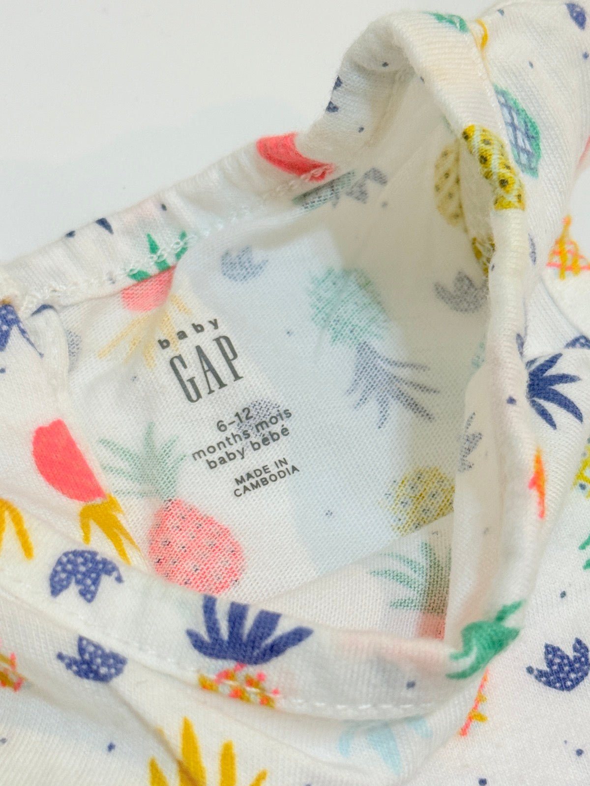 Baby Gap Pineapple Print Tank Top 6-12m