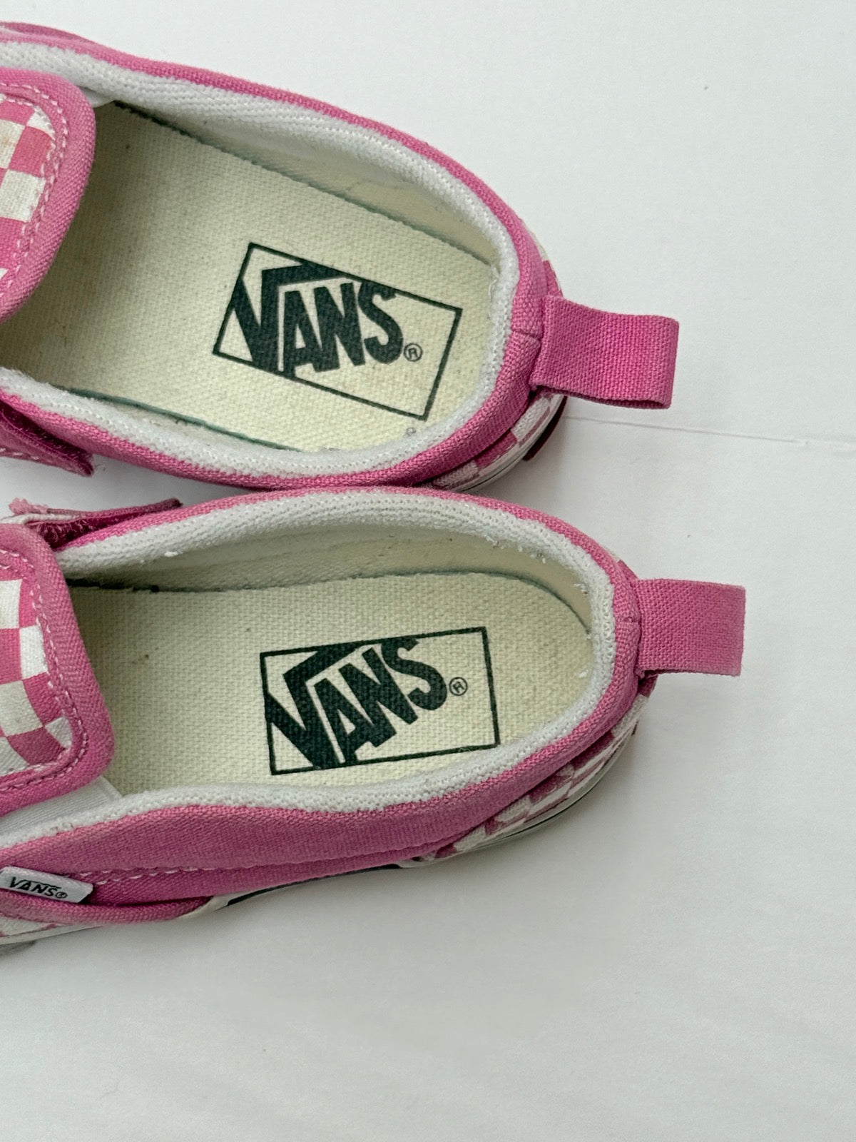 Vans Pink Checkerboard Slip-On Toddler 10