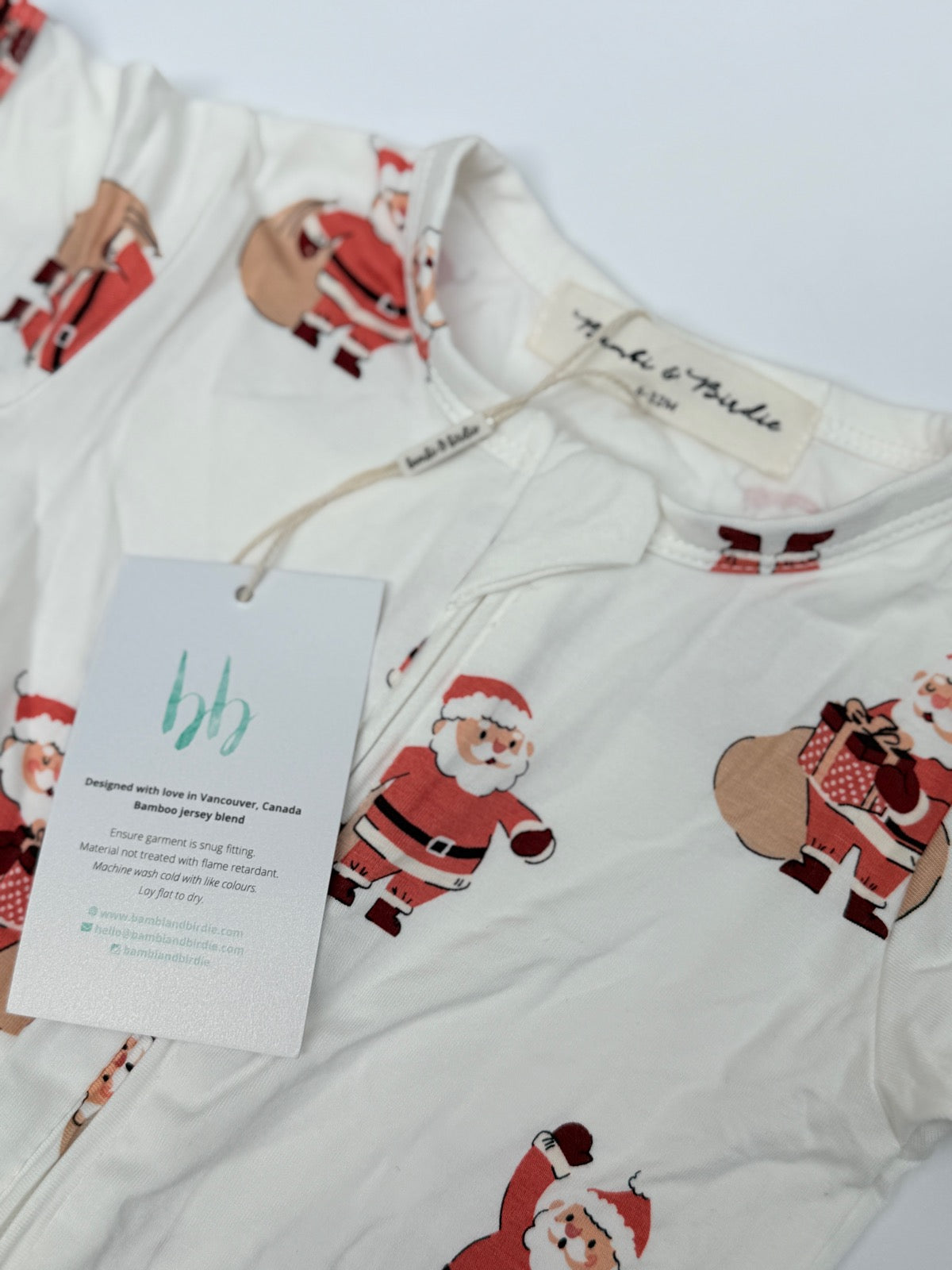Bambi & Birdie Santa Claus Romper 6-12M