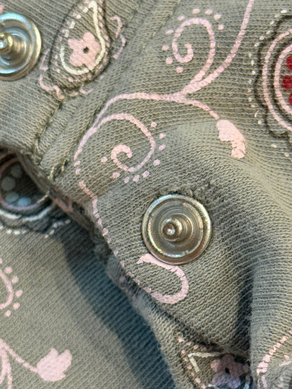 Kushies Paisley Long Sleeve Bodysuit 6M