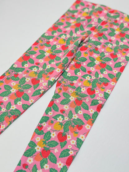 Mini Boden Strawberry Print Leggings 6-7Y
