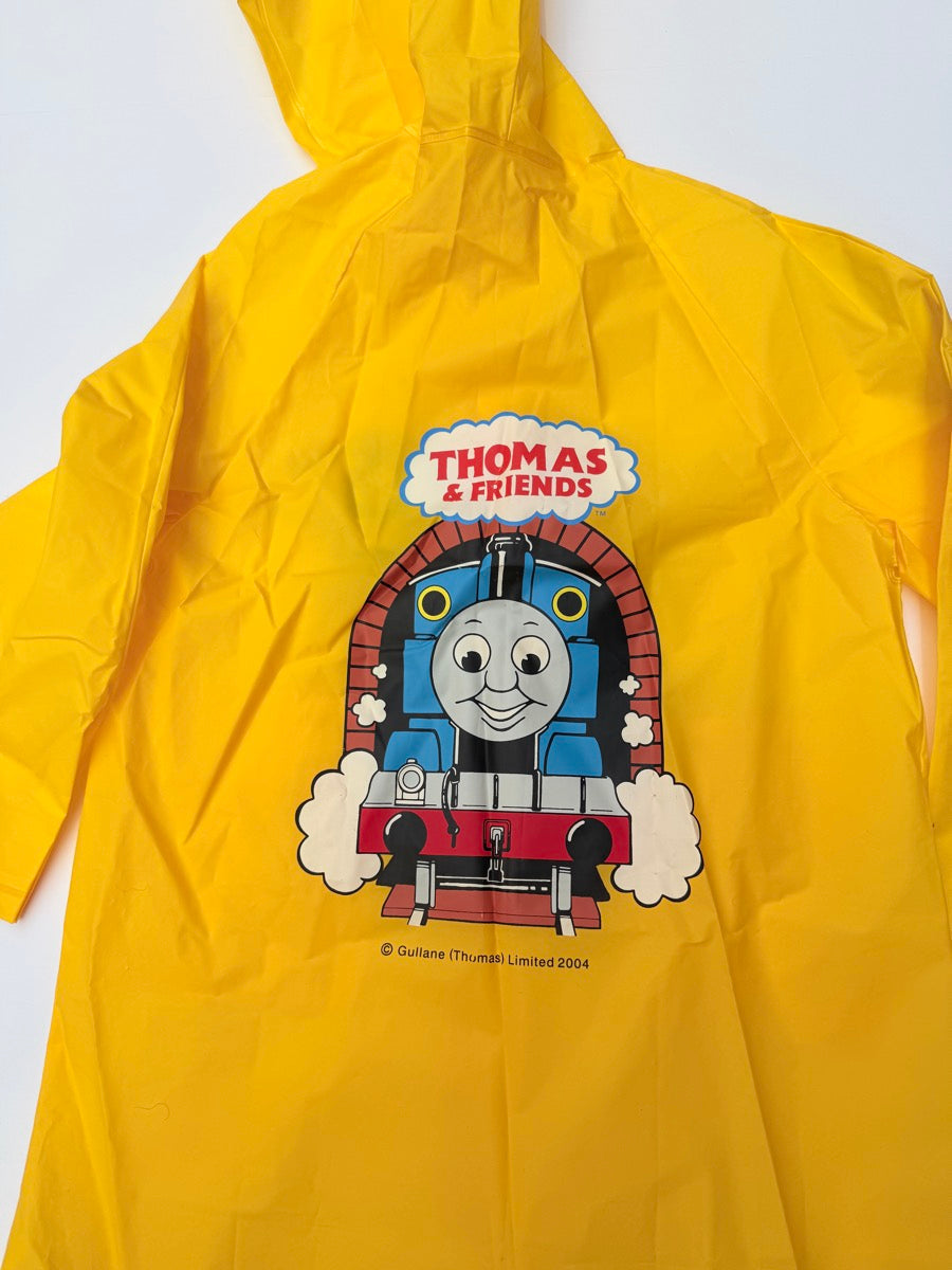 Rain Coat in a Bag-  Thomas & Friends Yellow Hooded Raincoat 7Y
