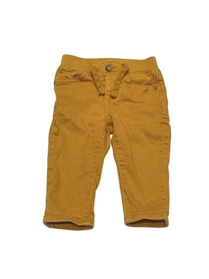 Baby Gap Mustard Yellow Pull-On Jeans 6-12M