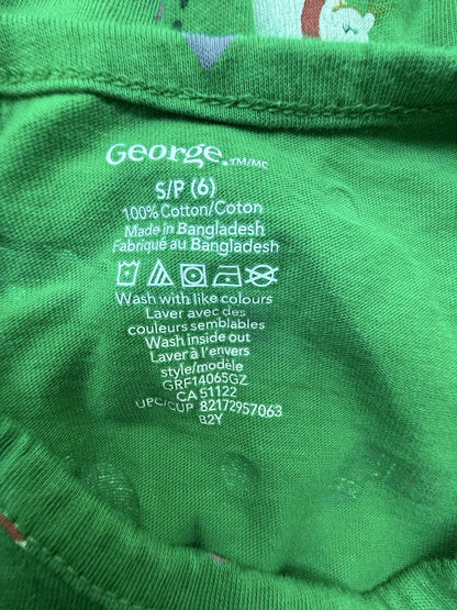 George Christmas Print Dress Size 6