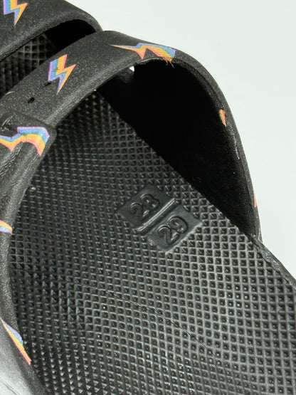 Freedom Moses Lightning Bolt Print Slide Sandals Kids