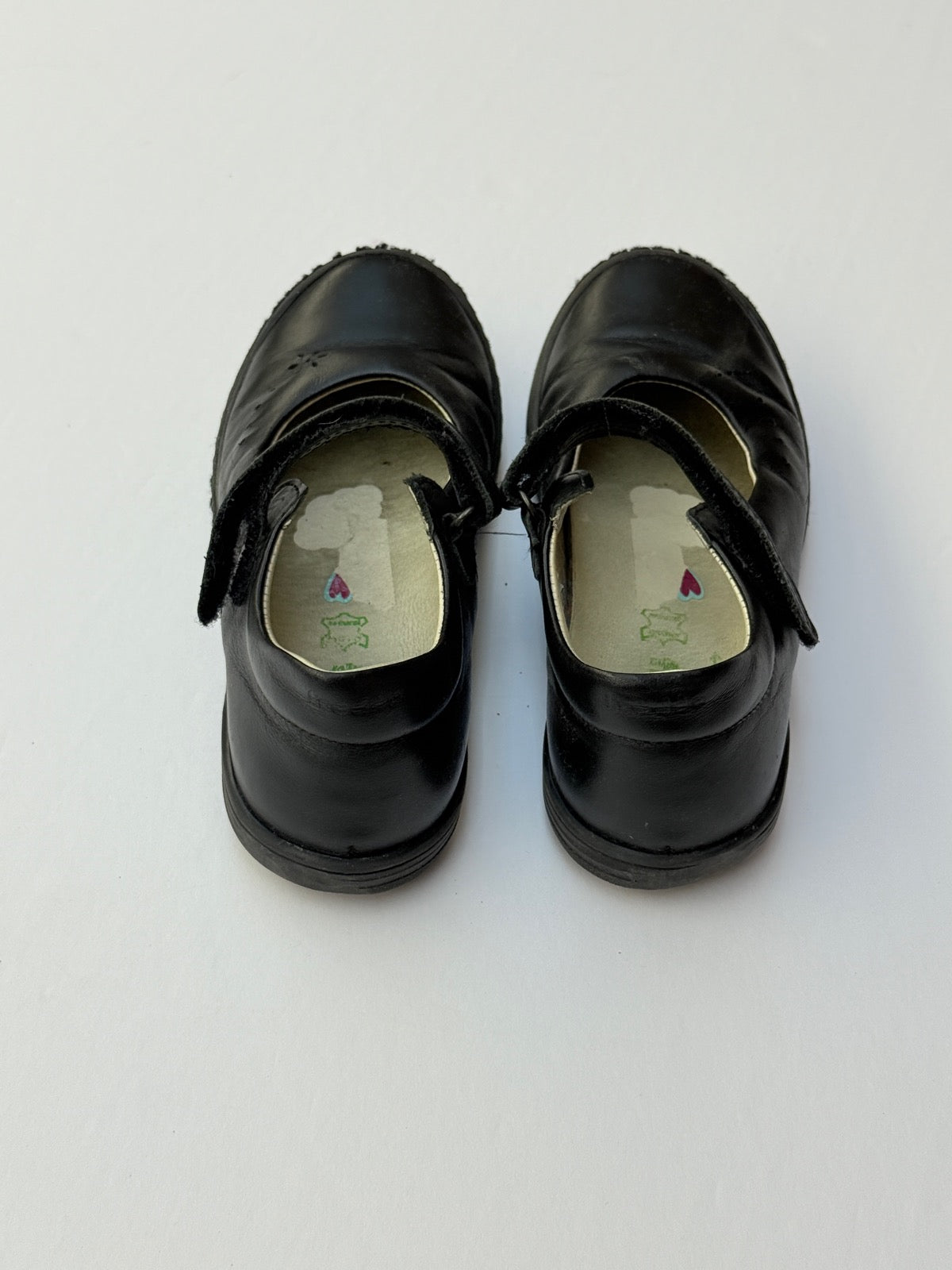 Mary Jane Black Leather School Shoes Size 30