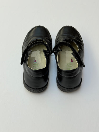 Mary Jane Black Leather School Shoes Size 30