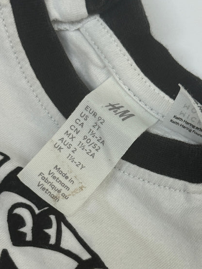 H&M Keith Haring Raglan T-Shirt 2T