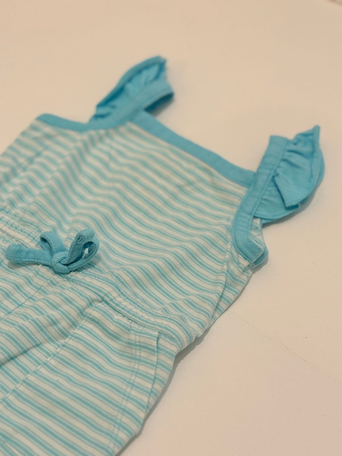 Joe Fresh Baby Striped Ruffle Romper 3-6M