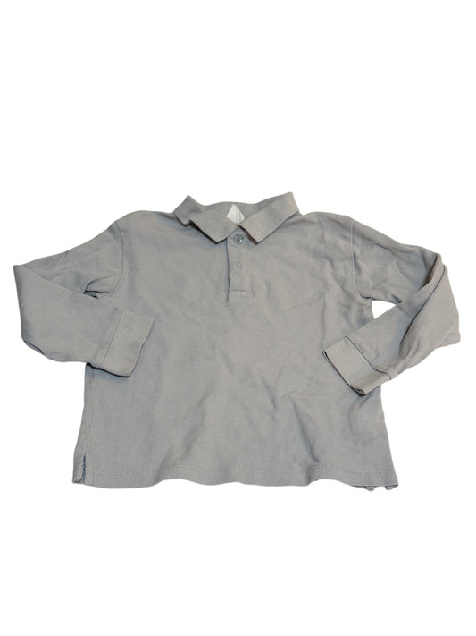 Zara Gray Long Sleeve Polo 3-4Y