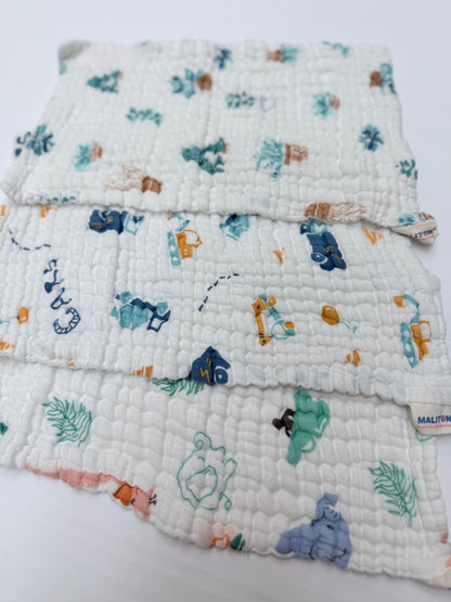 Maliton Muslin Cotton Baby Washcloths Set of 3
