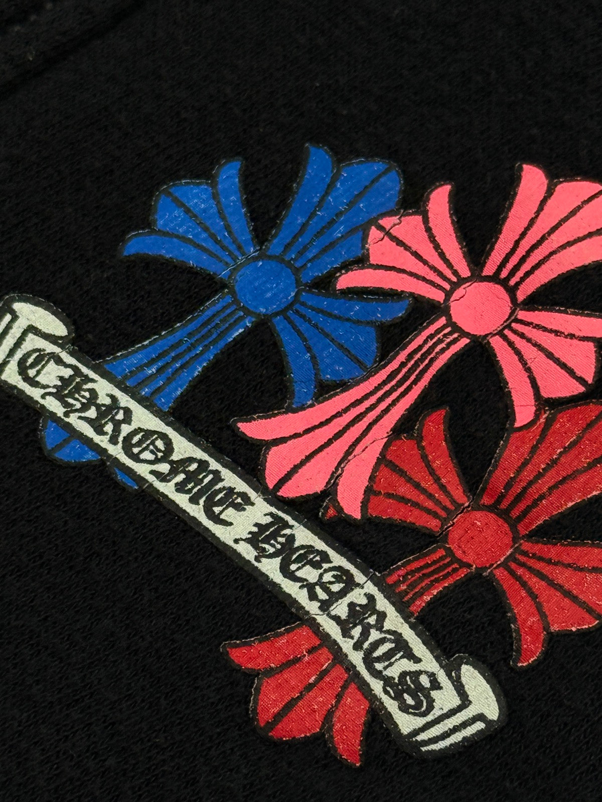 Chrome Hearts Multicolor Floral Cross Hoodie 2T