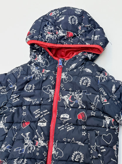 Joe Fresh Marching Band Print Puffer Jacket 4T